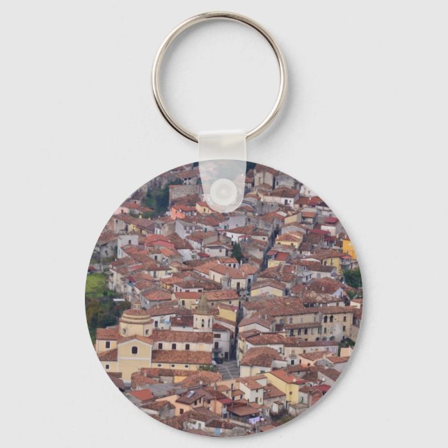 Laino Borgo From Above Key Ring (Front)