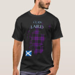 Laird Scottish Clan Tartan Scotland T-Shirt<br><div class="desc">Great for any Scottish gathering or Highland games,  outline of Scotland with the Laird clan family tartan.</div>