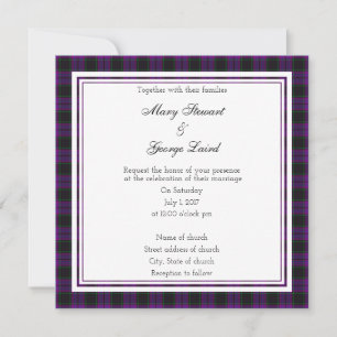 Laird Scottish Wedding Square Invitation
