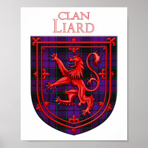 Laird Tartan Scottish Plaid Lion Rampant Poster