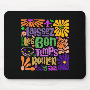 Laissez Bon Temps Rouler New Orleans Boho Mardi Gr Mouse Pad