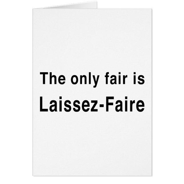 Laissez-Faire (Front)