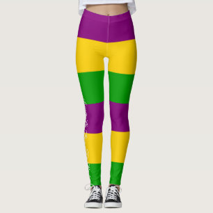 Laissez La Bon Tonne Roulet Mardi Gras Leggings