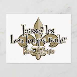 Laissez le bon temps rouler postcard