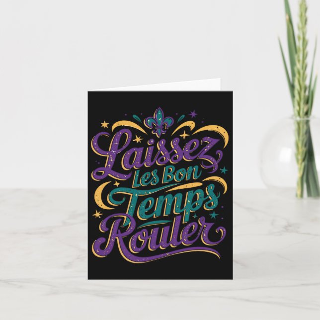 Laissez Les Bon Temps Rouler  Card (Front)