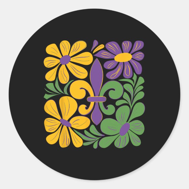 Laissez Les Bon Temps Rouler Funny Boho Coquette M Classic Round Sticker (Front)