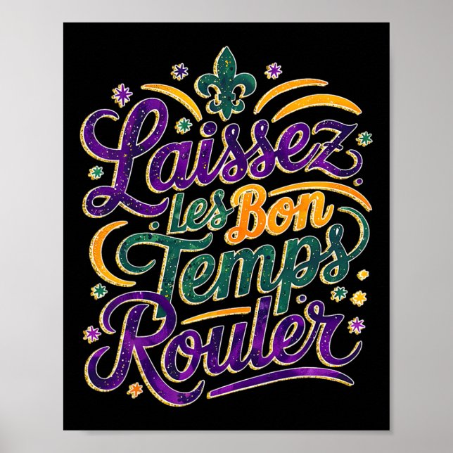 Laissez Les Bon Temps Rouler Funny Boho Coquette M Poster (Front)
