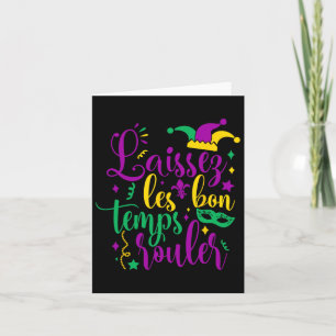Laissez Les Bon Temps Rouler Mardi Gras 2024 New O Card