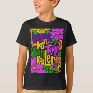 Laissez Les Bon Temps Rouler Mardi Gras Beads Boho T-Shirt