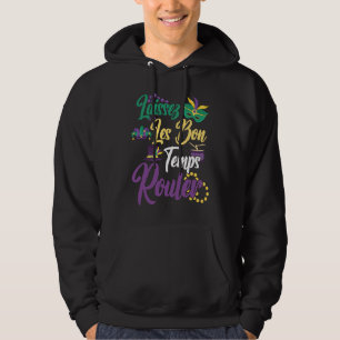 Laissez Les Bon Temps Rouler Mardi Gras Beads Hoodie