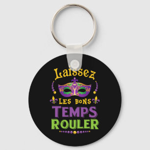 Laissez Les Bon Temps Rouler Mardi Gras Fleur De L Key Ring