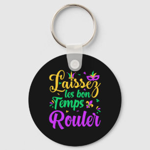 Laissez Les Bon Temps Rouler Matching Mardi Gras P Key Ring