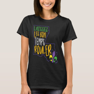 Laissez Les Bon Temps Rouler New Orleans Fleur De T-Shirt