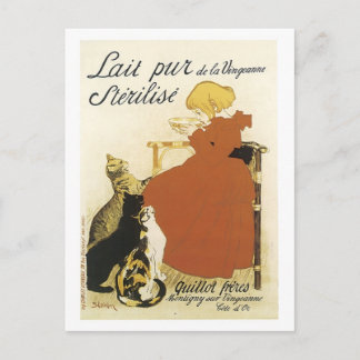 Lait pur de la Vingeanne Sterilise Ad - Child with Postcard