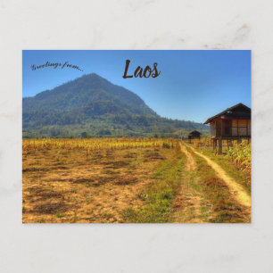 Lak Sao Laos Postcard