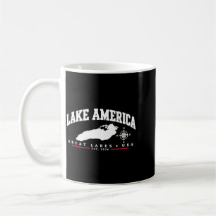 Lake Aamerica Great Vintage Lakes Usa Men Women Coffee Mug