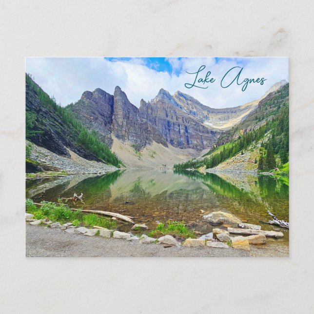 Lake Agnes Alberta Canadian Rockies Postcard (Front)