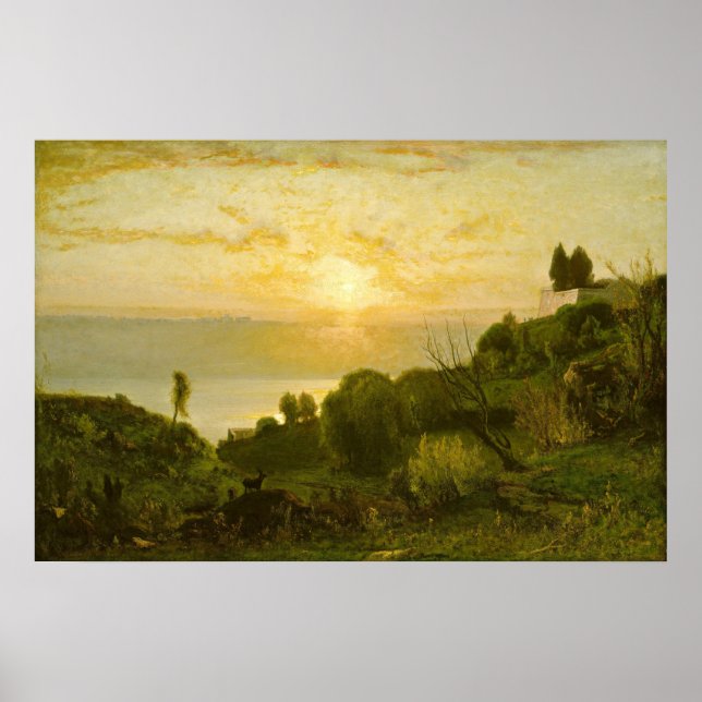 Lake Albano - George Inness Fine Art Poster (Front)