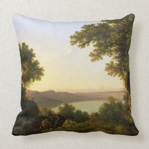 Lake Albano, Italy, 1777 (oil on canvas) Cushion