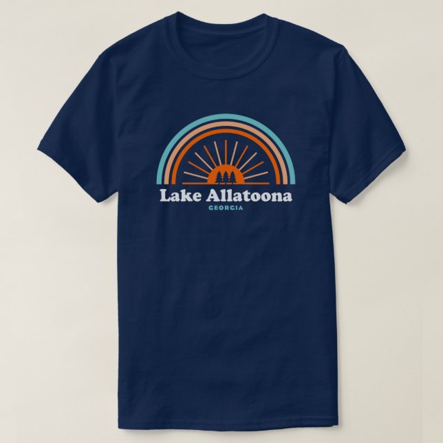 Lake Allatoona Georgia Rainbow T-Shirt (Design Front)