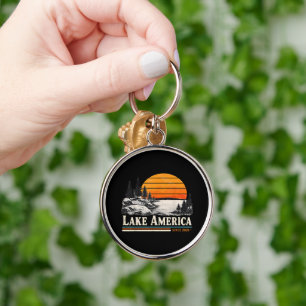 Lake America 2026 Vintage Key Ring