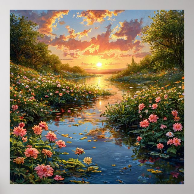 Lake and forest poster (Front)