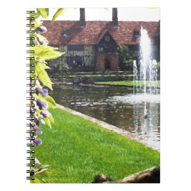 Lake and Fountain at RHS Wisley Notebook (Front)
