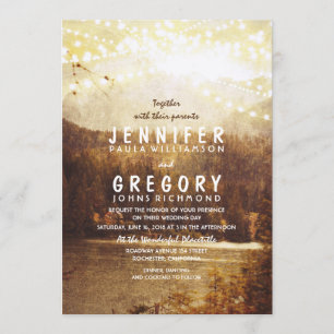 Lake and Mountains Wedding Invitation