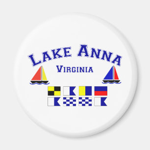 Lake Anna VA Signal Flags Magnet