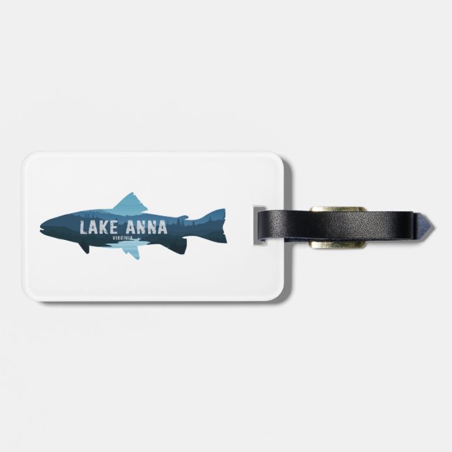 Lake Anna Virginia Fish Luggage Tag (Back Horizontal)
