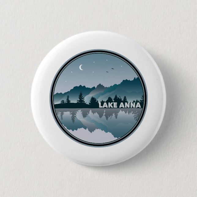 Lake Anna Virginia Reflection 6 Cm Round Badge (Front)