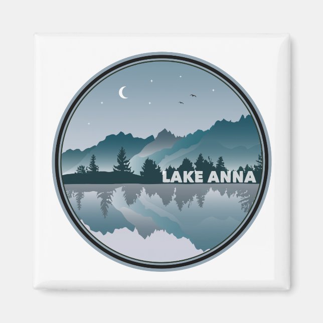 Lake Anna Virginia Reflection Magnet (Front)