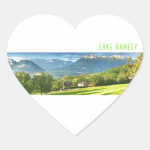 Lake Annecy Stickers (heart)