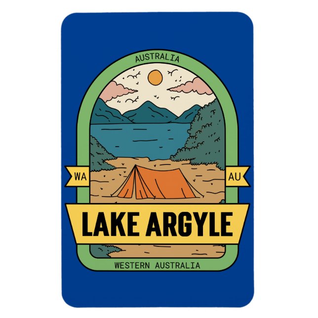 Lake Argyle Western Australia Magnet (Vertical)