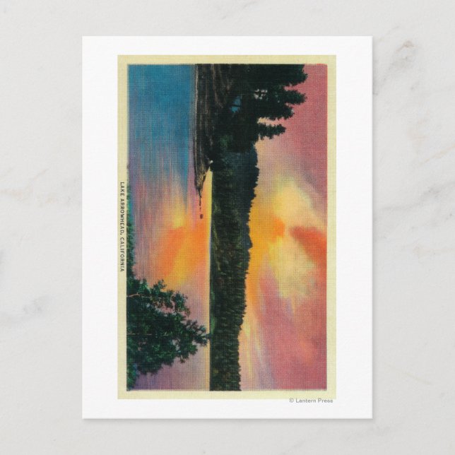 Lake Arrowhead at SunsetLake Arrowhead, CA Postcard (Front)