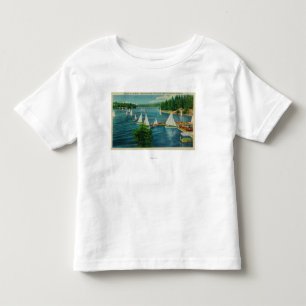 Lake Arrowhead, CA Yacht Club Racing Toddler T-Shirt