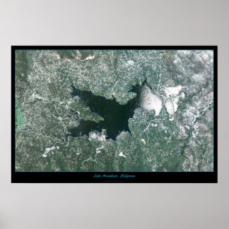 Lake Arrowhead, California satellite poster