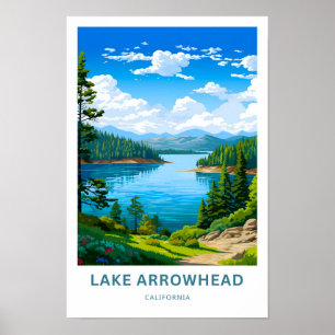 Lake Arrowhead California Travel Print