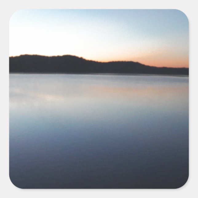 Lake Arrowhead sunset Square Sticker (Front)