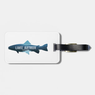 Lake Arthur Pennsylvania Fish Luggage Tag