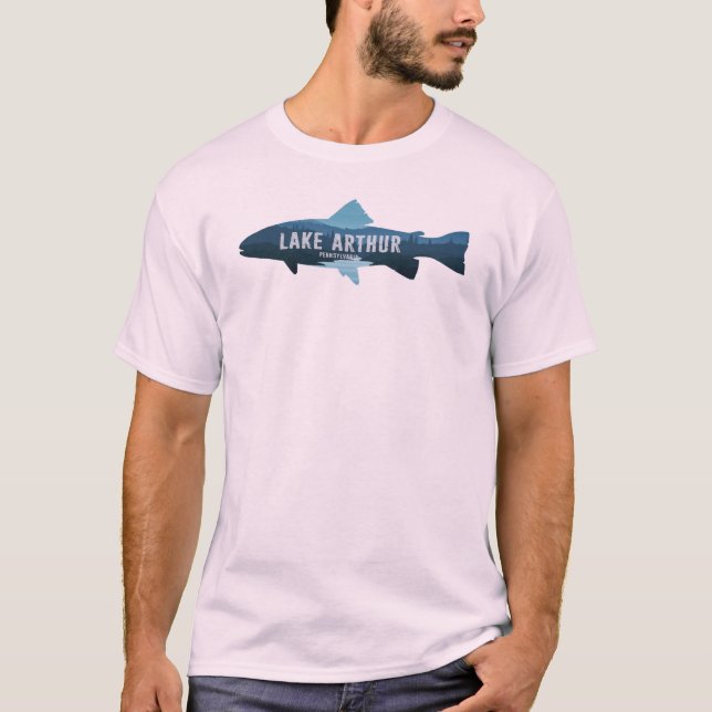 Lake Arthur Pennsylvania Fish T-Shirt (Front)