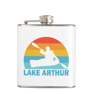 Lake Arthur Pennsylvania Kayak Hip Flask