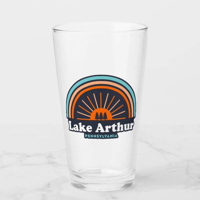Lake Arthur Pennsylvania Rainbow Glass (Front)