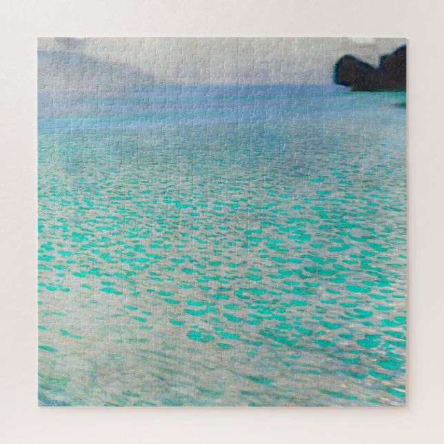 Lake Atter, Gustav Klimt Jigsaw Puzzle (Vertical)