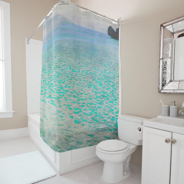 Lake Atter, Gustav Klimt Shower Curtain (In Situ)