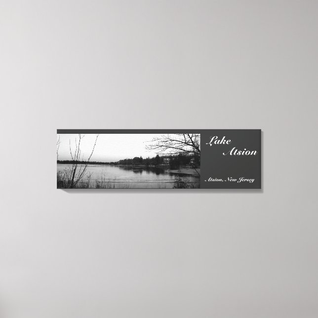 Lake Atzion NJ Canvas Print (Front)