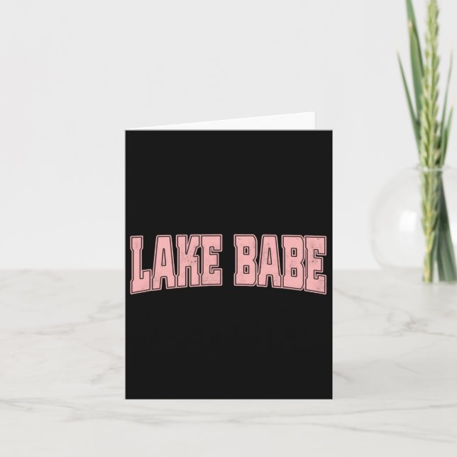 Lake Babe Life Summer Vacation Beach  Card (Front)
