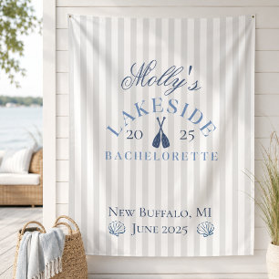 Lake Bachelorette Weekend Blue Nautical Itinerary  Tapestry