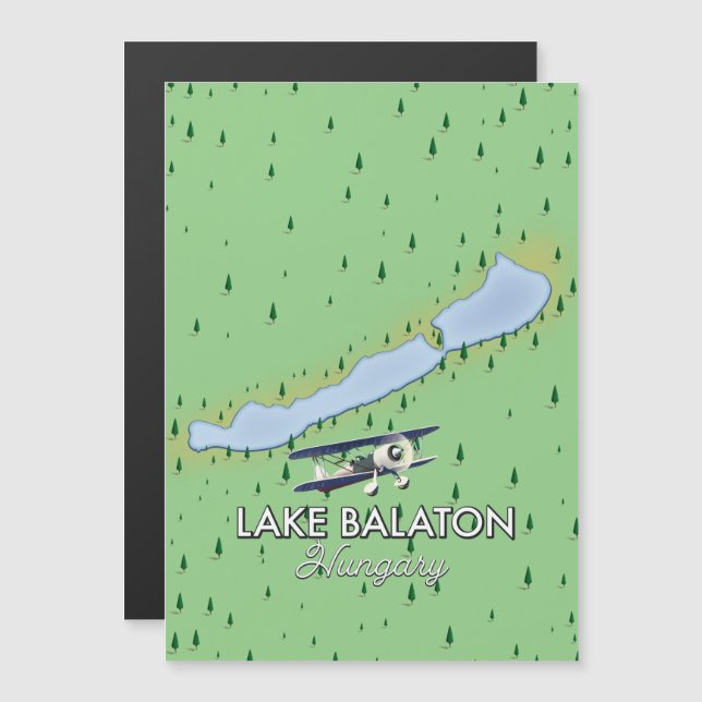 Lake Balaton Hungary map (Front/Back)