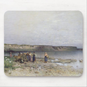 Lake Balaton with the Shore of Akarattya, 1885 Mouse Pad